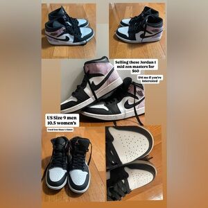 Women’s or Men’s Black, white, pink and Purple High-Top Nike
